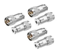 sourcing map 6 Pcs UHF Male Clamp Connector, 6mm PL259 Attach Adapter End RF Coax Connector Adapter for RG58 RG141 RG142 RG303 RG400 LMR195 LMR200 Coaxial Cable