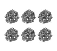 sourcing map 6 Pcs Wicker Rattan Balls 1.2 Inch Rattan Decorative Balls Vase Fillers for Wedding Party Centerpiece Bowls Home Decoration Grey