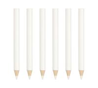 sourcing map 6 Pcs Wooden Colored Pencils, Mini Short Oil Based Colored Pencils for Artists Teachers Coloring Books Painting Sketching Drawing, White