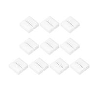 sourcing map 6 Pin 12mm 5050 LED Strip Light Solderless Gapless Connector White 10Pcs
