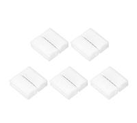 sourcing map 6 Pin 12mm 5050 LED Strip Light Solderless Gapless Connector White 5Pcs