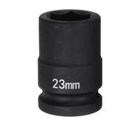 sourcing map 6-Point Impact Socket 3/4" Drive 23mm Metric 40Cr Alloy Steel Spindle Axle Nut Impact Socket