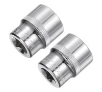 sourcing map 6-Point Shallow Socket, 1/2" Drive 23mm 24mm Shallow Socket Cr-V Metric Socket for DIY Hand-Making Repair Automotive