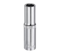 sourcing map 6-Point Socket 3/8" Drive 10mm Deep 2.48" Length 45# Steel Metric Square Drive Sockets Polishing Chromed Sockets for Car Repair Mechanical Maintenance Home Use