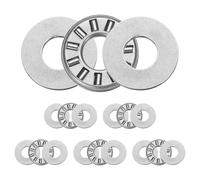 sourcing map 6 Sets NTA1018+2TRA Thrust Needle Roller Bearings with Washers, 5/8 x 1-1/8 x 5/64 inch Chrome Steel Needles Roller Bearing, P5 (ABEC 5)