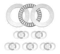 sourcing map 6 Sets NTA1828+2TRA Thrust Needle Roller Bearings with Washers, 1-1/8 x 1-3/4 x 5/64 inch Chrome Steel Needles Roller Bearing, P5 (ABEC 5)