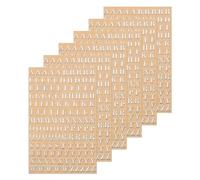 sourcing map 6 Sheets Letter Resin Stickers 3D Small A to Z Silver Mini Alphabet Sticker Metallic Sparkle Alloy Uppercase for Resin Nail Scrapbooking 4.5mm