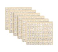 sourcing map 6 Sheets Letter Stickers 0.35" 3D Mini Letter Stickers Metal Self Adhesive Alphabet Labels for Scrapbooking DIY Poster Craft Wall Doors Sign Decor(Silver, Lowercase)