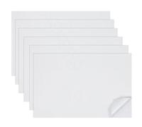 sourcing map 6 Sheets Miniature Dollhouse Wallpaper, Self-Adhesive PVC Flooring Wall, Mini Wall Decor for Dollhouse Sand Table Model Accessories 11.81 x 7.87 Inch (White)