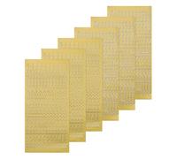 sourcing map 6 Sheets Nail Glitter Alphabet Letter Stickers Vinyl Waterproof 3D Small Upper Lower a to Z Self Adhesive for Nail Photo Scrapbook Decoration, Gold