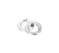 sourcing map #6 Split Lock Washer, 50Pcs 304 Stainless Steel Spring Lock Washers Metal Split Ring Washer for Screw Bolts Machinery