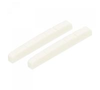 sourcing map 6 String Pre-Slotted Electric Guitar Bone Nut for LP Guitar Replacement Bass White,42x3.5x5.5mm Pack of 2