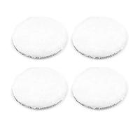 sourcing map 6" Wool Polishing Pad Hook and Loop Buffing Wheel for Orbital Polisher Buffer 4 Pcs