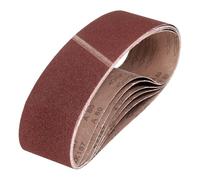 sourcing map 6 x 48 Inch Sanding Belts, 6 Pcs 80/120 Grits Aluminum Oxide Abrasive Belt Sander File Belt for Woodworking, Metal Polishing, Knife Sharpener