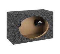 sourcing map 6 x 9 Inch Ported Wooden Speaker Enclosure, Gray Single Vented Subwoofer Box Car Audio Truck Speaker Box for DIY Home Vehicle Audio Custom Sound Supplies