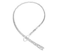 sourcing map 60-80mm OD Cable Pulling Socks Grip 2.2m Fore-Hand Pull Wire Mesh Puller Socks Grip Galvanized Steel Wire Pulling Tools