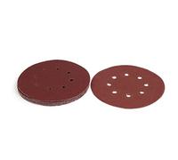 sourcing map 60 Grit 8 Hole 7-inch Diameter Sandpaper Hook Loop Sanding Disc 10 Pcs