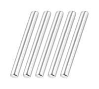 sourcing map 60 Pack Dowel Pin Wheel, 1.5x10mm Steel Hex Wheel Hub Nut Pin Replacement for DIY RC Car Truck Boat Helicopter Model Part, Silver