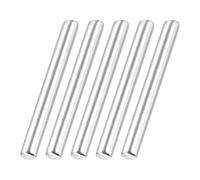 sourcing map 60 Pack Dowel Pin Wheel, 1.5x12mm Steel Hex Wheel Hub Nut Pin Replacement for DIY RC Car Truck Boat Helicopter Model Part, Silver