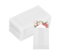 sourcing map 60 Pack Vellum Jackets, 1.6x2 Inch Vellum Paper Pre-Folded Vellum Envelopes Transparent 53GSM for Wedding Invitation Accessories Bridal Showers Birthdays Wraps