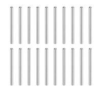 sourcing map 60 pcs 304 Stainless Steel Dowel Pins, 1.5x18 mm Round Head Flat Chamfered End Metal Dowel Pin Shelf Support Pegs Rod Fasten Elements for Furniture DIY Project