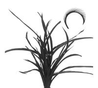 sourcing map 60 Pcs Fly Tying Feathers Bulk, 5.1-6.7 Inch Colorful Stonefly Split Tails and Down Wings Tails Materials Goose Biots Feathers for DIY HandCrafts, Black