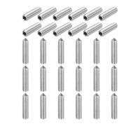 sourcing map 60 Pcs M3x12mm Cone Point Set Screws, 304 Stainless Steel Hex Socket Grub Screws for Bathroom Fixtures Repair Furniture DIY Project