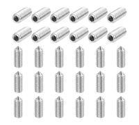 sourcing map 60 Pcs M3x8mm Cone Point Set Screws, 304 Stainless Steel Hex Socket Grub Screws for Bathroom Fixtures Repair Furniture DIY Project
