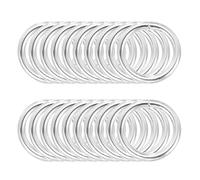 sourcing map 60 Pcs Metal Hoop Rings for Craft 0.8 Inch Floral Wreath Macrame Hoops Dream Catcher Rings for DIY Crafts Macrame Plant Hangers, Silver