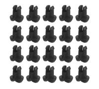 sourcing map 60 Pcs Pegboard Hook Locks, Peg Hook Stoppers Clips Plastic Pegboard Accessories Peg Locks Fit for 1/4 Inch Peg Board Hooks Tool Organizer for Stopping Hooks from Falling Off, Black