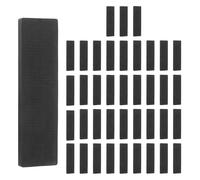sourcing map 60 PCS Plastic Flat Shims, 15/64 Inch Structural Tile Plastic Shims for Leveling, Plastic Glazing Blocks for Home Improvement Level, Door Toilet Shim, Frame Spacers, Black