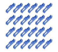 sourcing map 60 Pcs Servo Extension Cable Clips Lock, Servo Cable Safety Connector Lead Wire Buckle Lock for RC Car Plane Boat DIY Y Adapter Cable, Blue