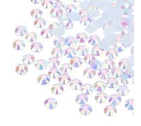 sourcing map 6000 Pcs Bright White Resin Flatback Rhinestone SS16 4mm Resin Non Hotfix Rhinestones for Crafts DIY Design, Tumblers, Clothes, Makeup, Nail Art