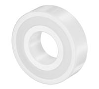 sourcing map 6001-2RS Full Ceramic Bearings, 12x28x8mm Double Sealed ZrO2 Ceramic Ball Zirconia Bearing, Corrosion Proof, High Temperature Resistant for Food Machinery, Fishing Reel