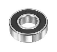 sourcing map 6001-2RS Hybrid Ceramic Deep Groove Ball Bearings 12x28x8mm Si3N4 Silicon Nitride Balls Steel Rings Double Sealed Bearing for Motors, CNC Spindles (ABEC5)