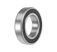 sourcing map 6007-2RS Deep Groove Ball Bearings Z2 35mm X 62mm X 14mm Double Shielded Carbon Steel