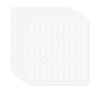 sourcing map 600pcs Double Sided Sticky Tape Dots, Adhesive Two Sided Nano Dots, Clear Removable Mounting Round Sticky Dots Traceless for Art Craft, Decoration, 10 x 0.8 mm