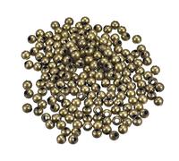 sourcing map 600Pcs Smooth Round Spacer Beads, 4mm Spacer Loose Ball Beads Tiny Spacers for Jewelry Making Bracelet DIY, Bronze