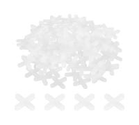 sourcing map 600Pcs Tile Spacers, 4mm 5/32" Cross Shape Wall Floor Tile Spacer Tiling Tools for Ceramic Tile Installation, White