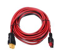 sourcing map 600VDC XT60 Extension Cable, 10FT XT60 Female to Battery Connector Single-pole Red and Black Plug Connector Cable for RC Battery Portable Power Station Solar Panel