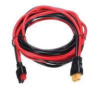 sourcing map 600VDC XT60 Extension Cable, 5FT XT60 Female to Battery Connector Single-pole Red and Black Plug Connector Cable for RC Battery Portable Power Station Solar Panel