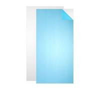 sourcing map 6061 T651 Aluminum Sheet Metal, 11.8" x 5.9" x 0.06" Rectangle Flat Plain Aluminum Plate Covered with Single Protective Film Heat Treatable for DIY Crafting Industry(Silver, 2Pcs)