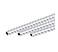 sourcing map 6063 Aluminum Round Tube 10mm OD 6mm Inner Dia 300mm Length Pipe Tubing 3 Pcs