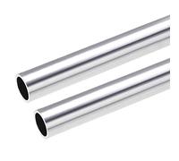 sourcing map 6063 Aluminum Round Tube, 22mm OD 18mm Inner Dia 300mm Length Seamless Straight Tubing 2 Pcs