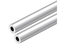 sourcing map 6063 Aluminum Round Tube, 300mm Length 14mm OD 7mm Inner Dia Seamless Aluminum Straight Tubing 2 Pcs