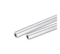 sourcing map 6063 Aluminum Round Tube 6mm OD 4mm Inner Dia 250mm Length Pipe Tubing 2 Pcs