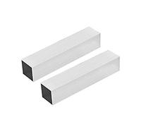 sourcing map 6063 Aluminum Square Tube, 40mmx40mmx1mm Wall Thickness 200mm Length Seamless Straight Pipe Tubing 2 Pcs