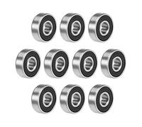 sourcing map 608-2RS Deep Groove Ball Bearings 8mm x 22mm x 7mm Double Sealed Chrome Steel Z2 10pcs