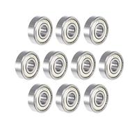 sourcing map 608ZZ Deep Groove Ball Bearing 8x22x7mm Double Shielded ABEC-3 Bearings 10-Pack