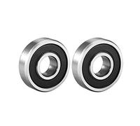 sourcing map 609-2RS Deep Groove Ball Bearing Double Sealed 180019 9mm x 24mm x 7mm High Carbon Steel Z1 Bearings (Pack of 2)